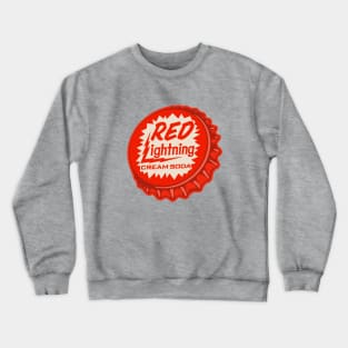 Vintage Red Lightening Cream Soda Bottlecap Crewneck Sweatshirt